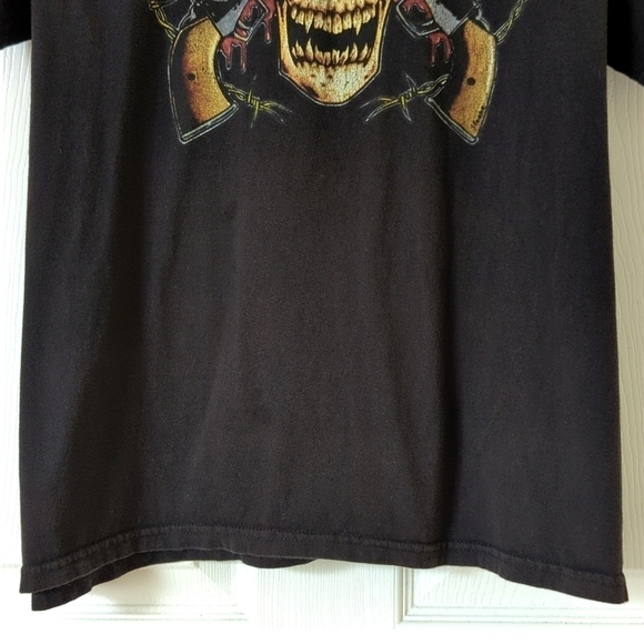 Guns N' Roses Skull Logo Graphic Short Sleeve Crewneck Band T-shirt Black XL - Picture 6 of 10
